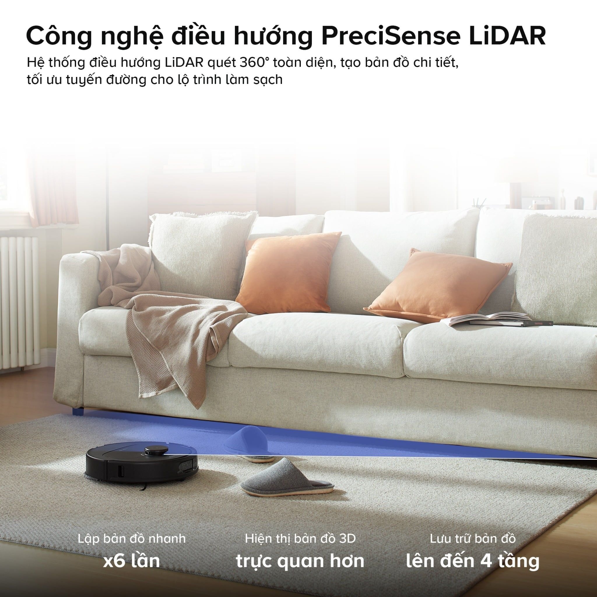 [Bảo Hành 24T] Robot Hút Bụi Lau Nhà Roborock QRevo S Pro Lực Hút 18.500 Pa - Hàng Chính Hãng
