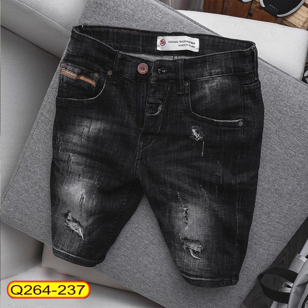 Quần Short Jeans Nam Chất liệu Co dãn Cao cấp Thời trang Trẻ trung cực hot