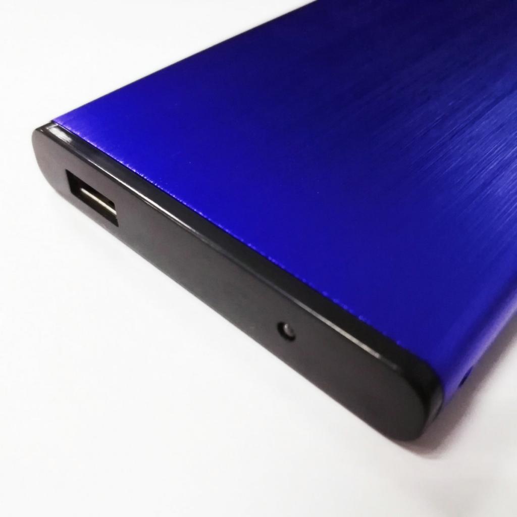 USB 2.0 2.5inch SATA HDD SSD Hard Drive Enclosure Disk Case Box For PC Blue