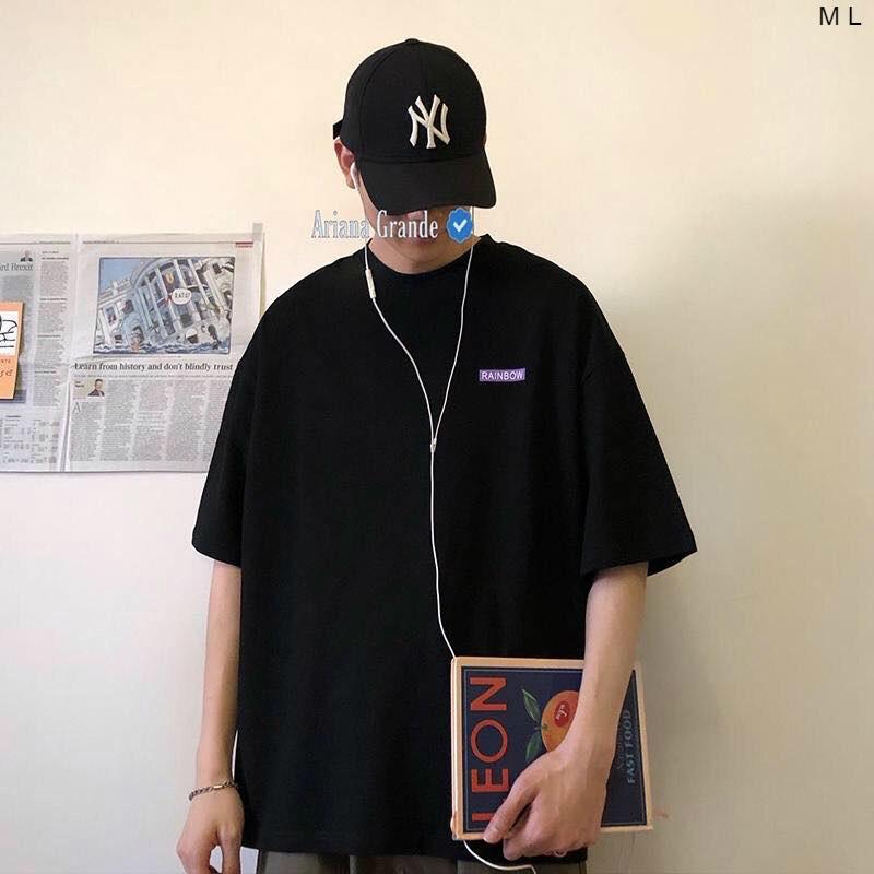 Áo thun tay lỡ RAINBOW CẦU VỒNG form rộng ulzzang couple nam nữ UNISEX