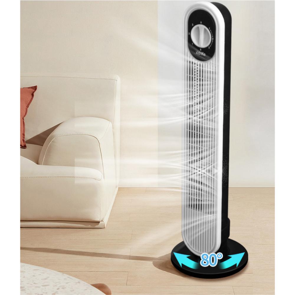 Quạt tháp không cánh đa năng cắm điện trực tiếp 3 cấp độ gió xoay 120 độ cho góc gió rộng êm ái, bảo hành 12 tháng