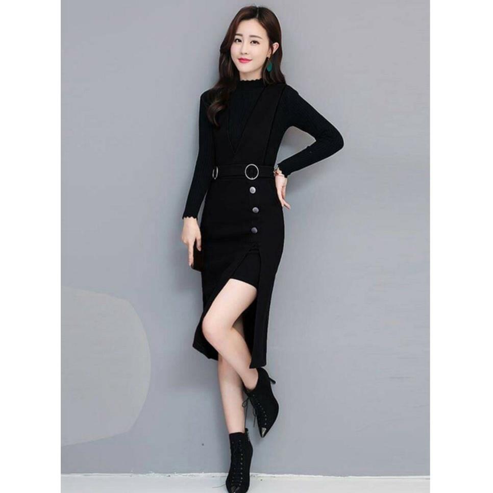 Set yếm thu đông siêu sang chảnh DÀI tôn dáng cực xinh cho các nàng THỜI TRANG GU FASHION