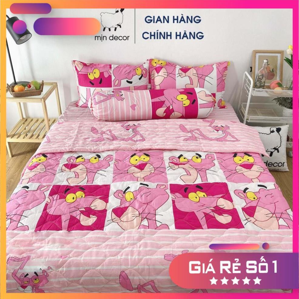 Bộ chăn ga gối cotton 3D mềm mại thoáng mát