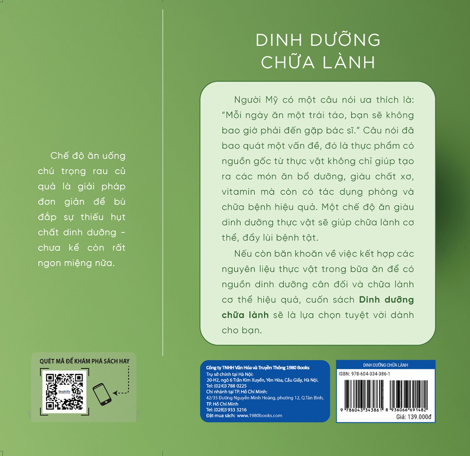 Sách - Dinh Dưỡng Chữa Lành - Booklife