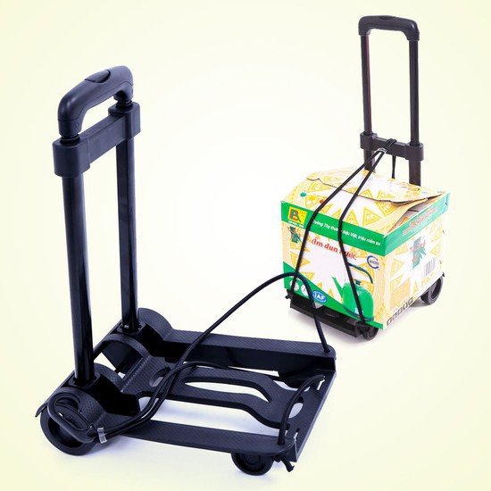 Xe đẩy hành lý -  xe đẩy hàng gấp gọn thông minh (đi kèm dây buộc) xe kéo hàng đi chợ đa năng - HENRYSA