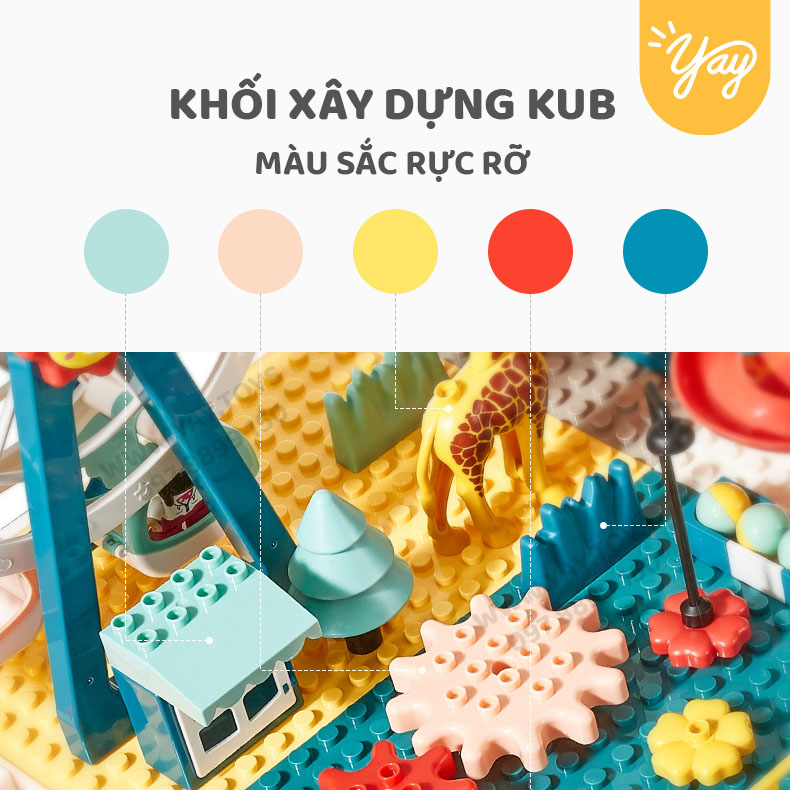 Đồ Chơi Xếp Khối Xây Dựng KUB cho bé từ 2+