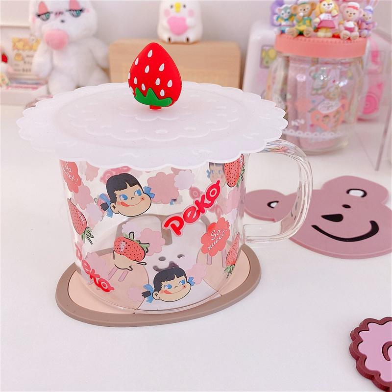 Đế Lót Ly Chống Trượt Bằng Cao Su Hình Thỏ Gấu Dễ Thương DecorMe Miếng lót cốc dẻo Cách nhiệt chống thấm nước