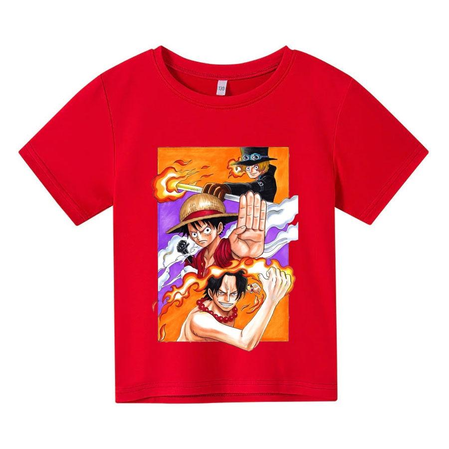 Áo thun trẻ em ONE PIECE 3, 4 màu, có size người lớn, Anam Store