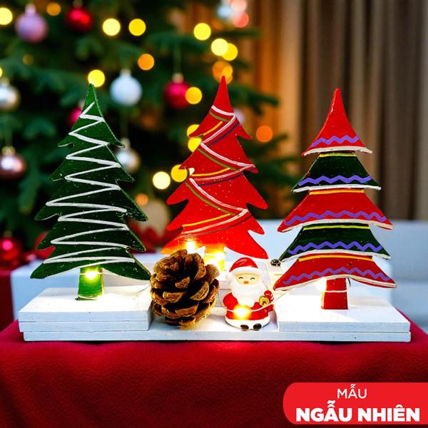 Bộ 3 Mô Hình Cây Thông Trang Trí Giáng Sinh - Vinacraft (Mẫu Màu Giao Ngẫu Nhiên)