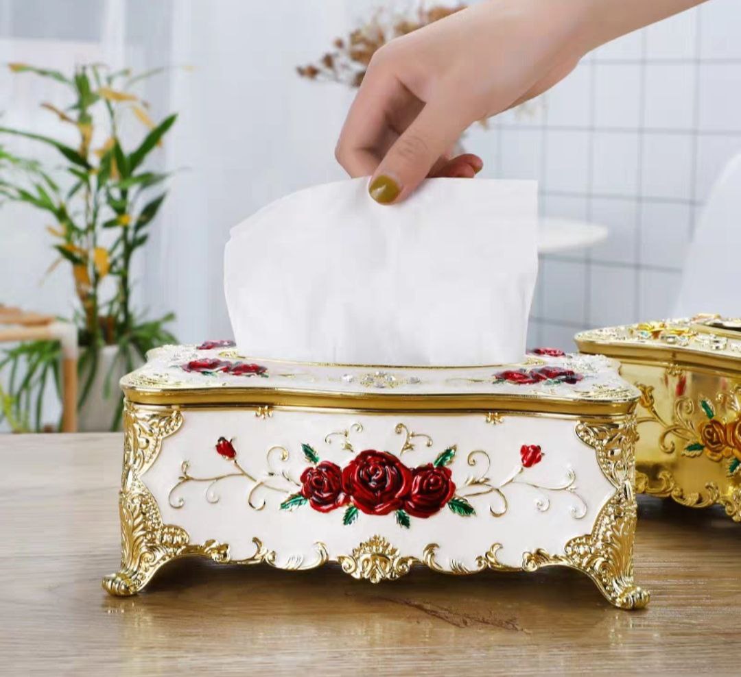 Hộp khăn giấy Hợp kim chữ nhật 76101C