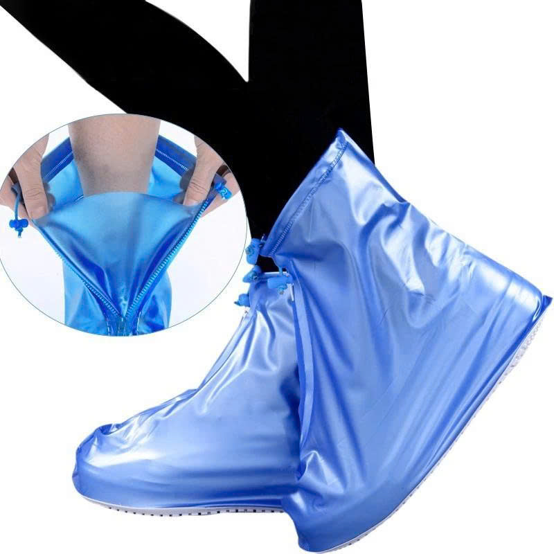 Bao Bọc Giày Đi Mưa Cao Cấp Set 2 Chống Thấm Chống Trơn Co Giãn Dẻo Ôm Chân Thời Trang Cho Nam Nữ