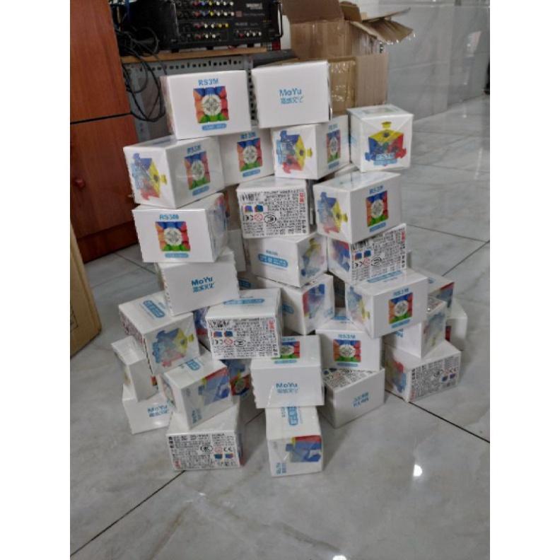 Rubik 3x3 RS3M 2020 MF3RS3 M Rubic Nam Châm 3 Tầng Stickerless MF3RS V3 M