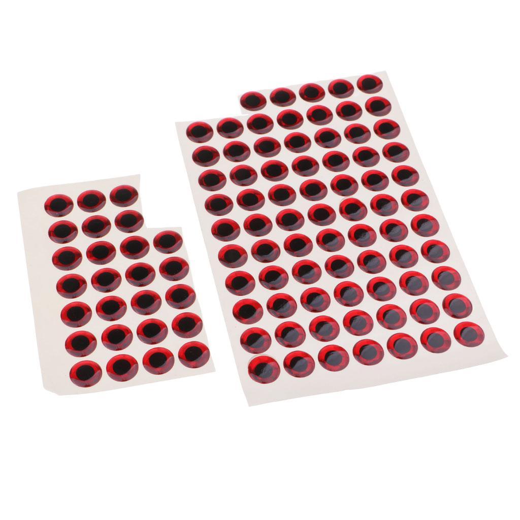 200pcs Waterproof DIY Fishing Lure Eyes Self Adhesive Fly Tying Materials
