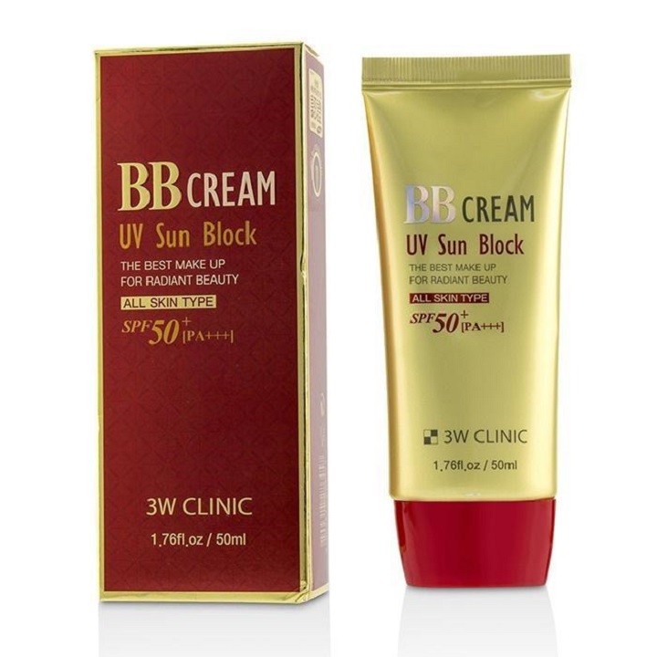 Kem nền trang điểm chống nắng 3W Clinic BB Cream Hàn Quốc 50ml