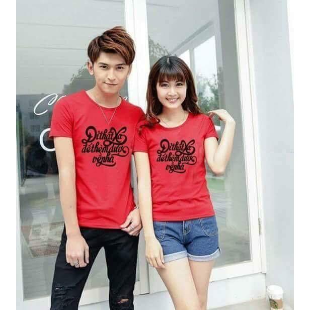 Áo đôi sài gòn mầu đỏ yêu thương