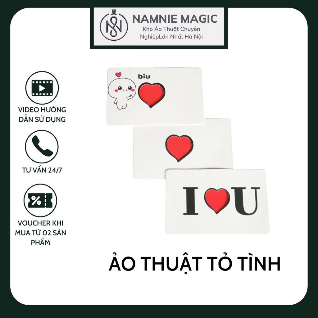 Ảo Thuật Tỏ Tình, Thẻ Bài Biến Trái Tim Thành Màu Đỏ I Love You Card, Biểu Diễn Close Up Đường Phố Cực  Đáng Yêu