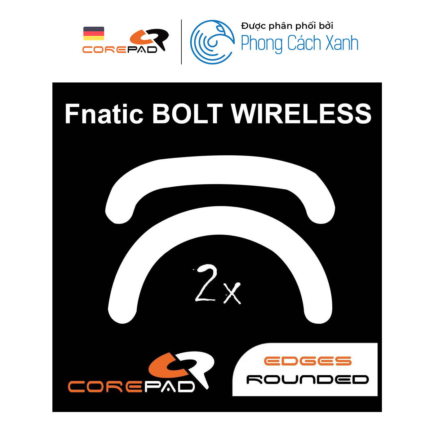 Feet chuột PTFE Corepad Skatez PRO Fnatic BOLT Wireless (2 bộ) - Hàng chính hãng