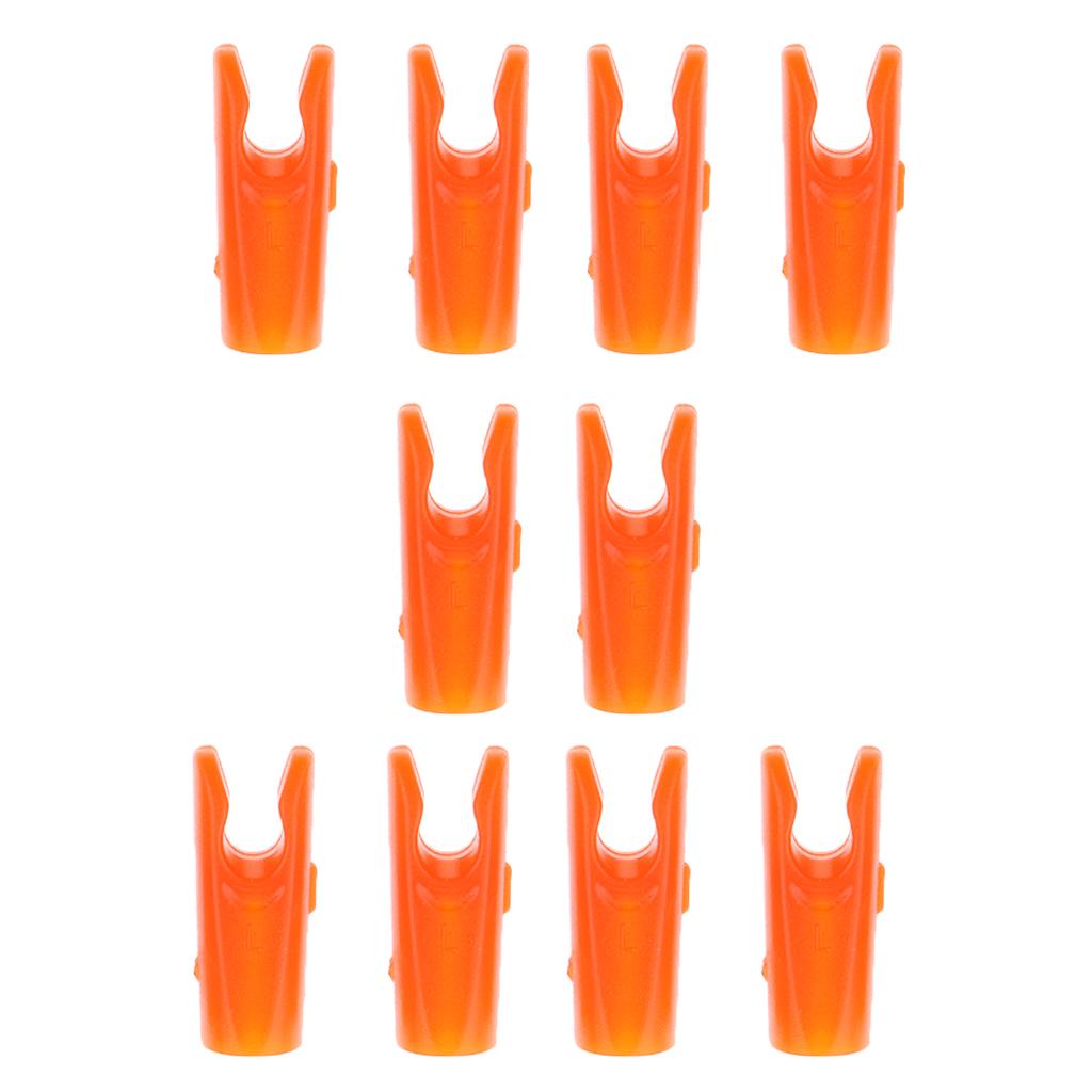 20 Pieces Orange Color Archery Hunting Bow Arrow Insert Pin Nock SHAFT TAILS