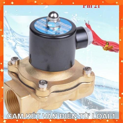 Van điện từ phi 21, phi 27,phi 34 thường đóng 220V, van thoát nước, van nước điều khiển bằng điện