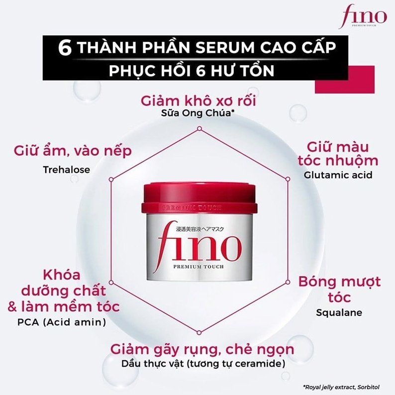 Kem ủ tóc cao cấp Fino phục hồi hư tổn Premium Touch Nhật Bản 230g