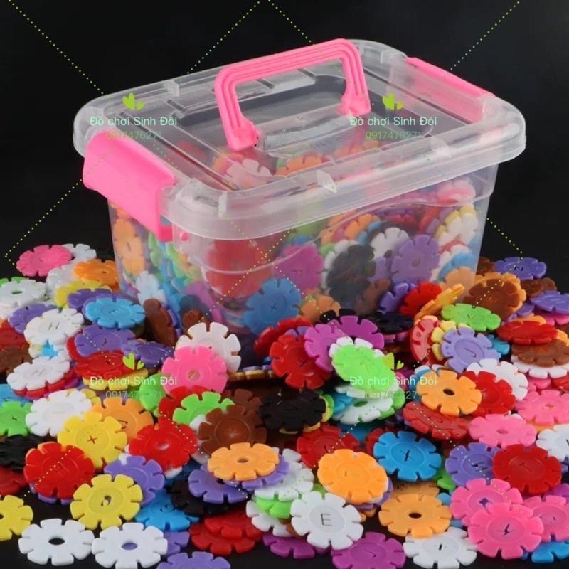 Đồ chơi xếp hình mẫu giáo - mẫu bông lắp ráp