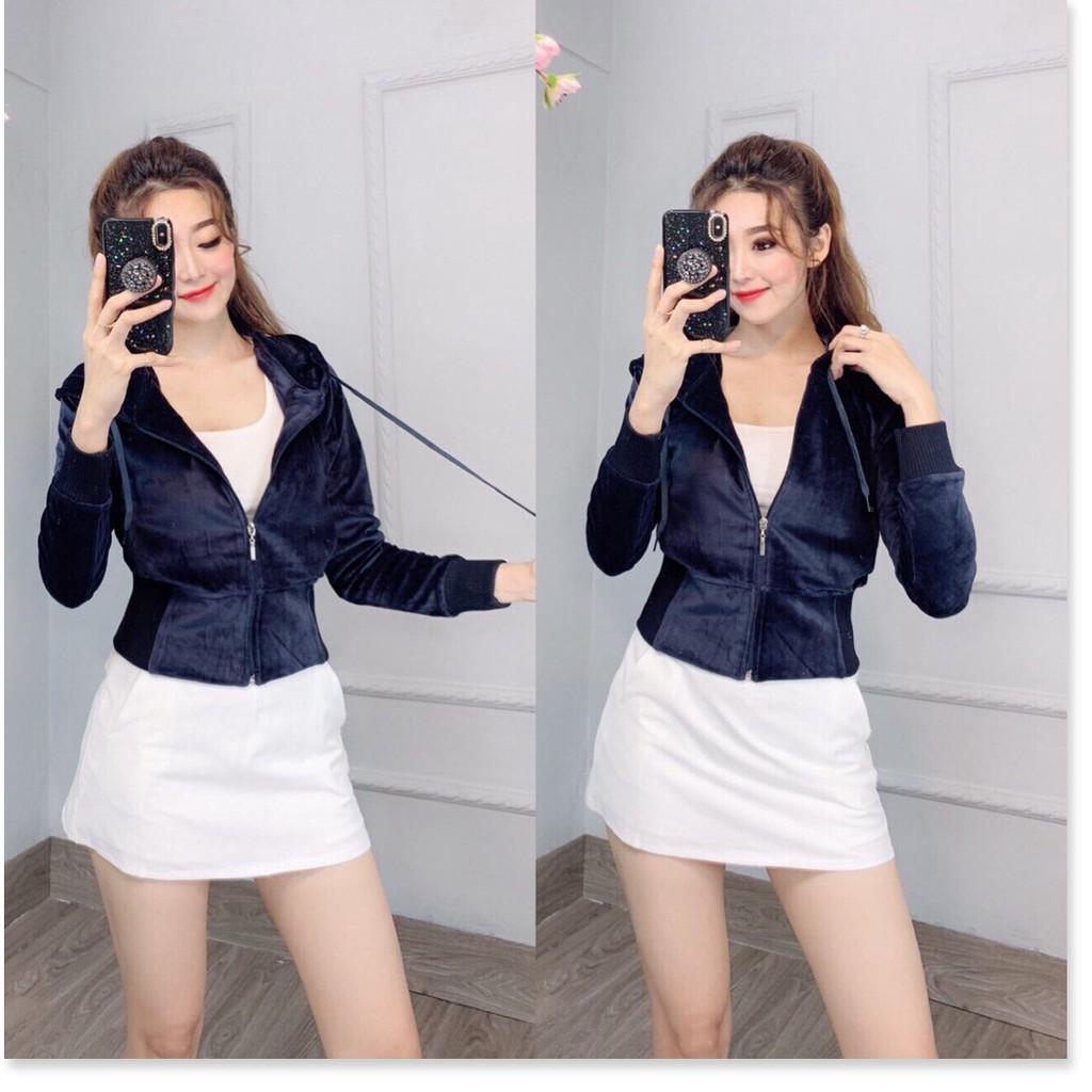 (HÌNH MẪU CHỤP THẬT ) ÁO KHOÁC NHUNG