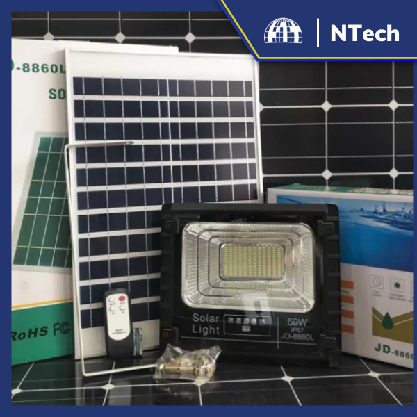 Đèn pha năng lượng mặt trời Jindian JD-8860L Công suất 60W
