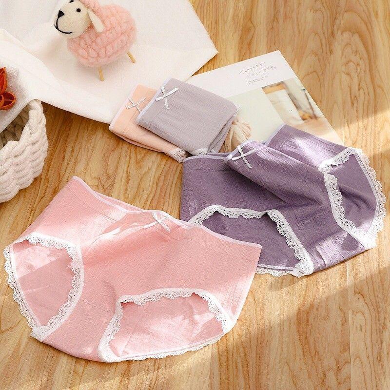 Hình ảnh Hộp 5 quần lót Cotton Thiên Nga dễ thương co giãn 4 chiều cao cấp