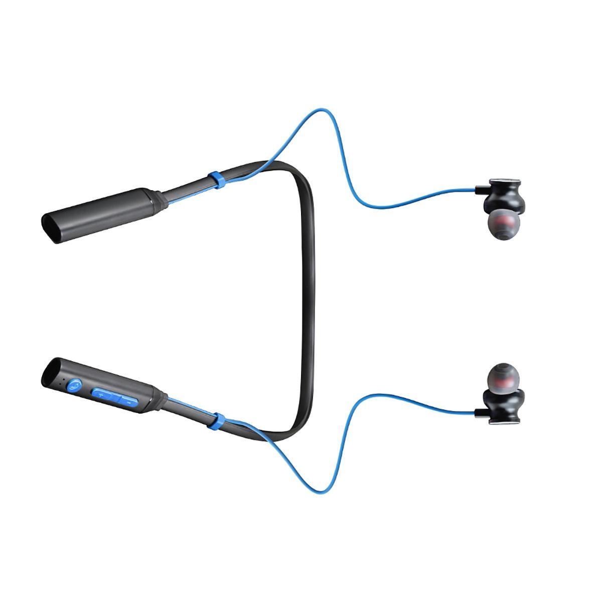 Tai nghe đeo cổ thương mại điện tử phong cách mới nhất Bluetooth 5.0 loa siêu trầm hút từ tính gắn trên cổ thể thao không dây