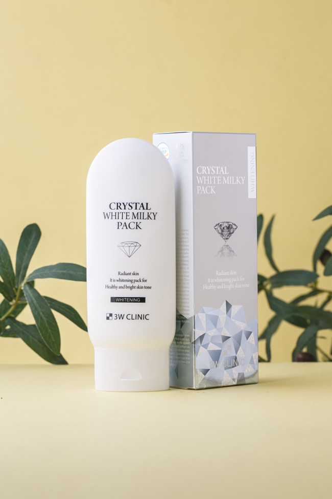 Kem kích trắng 3W Clinic Crystal White Milky Pack