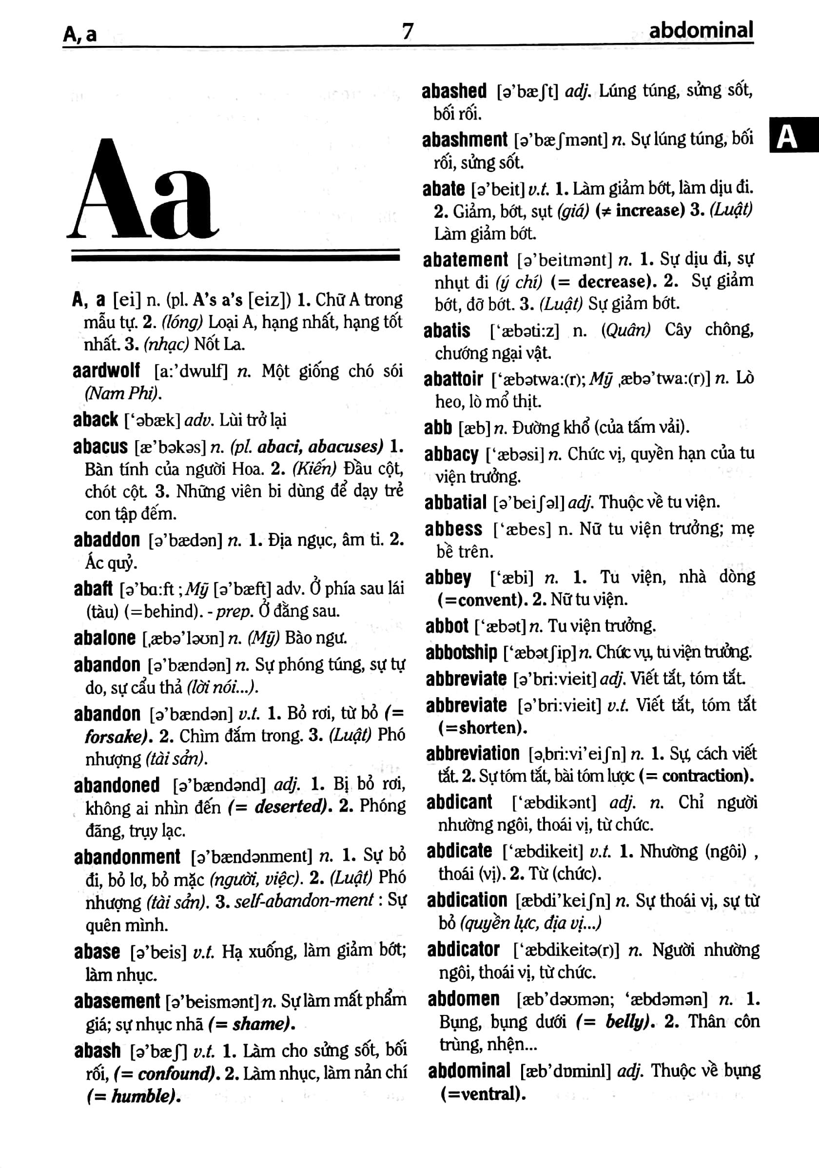 Từ Điển Anh - Việt Trên 135.000 Từ (Bìa Cứng) (Tái Bản Lần 4) - ảnh 3