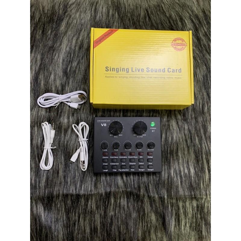 Combo thu âm livestream V8 và Bm900 full phụ kiện hát rất hay