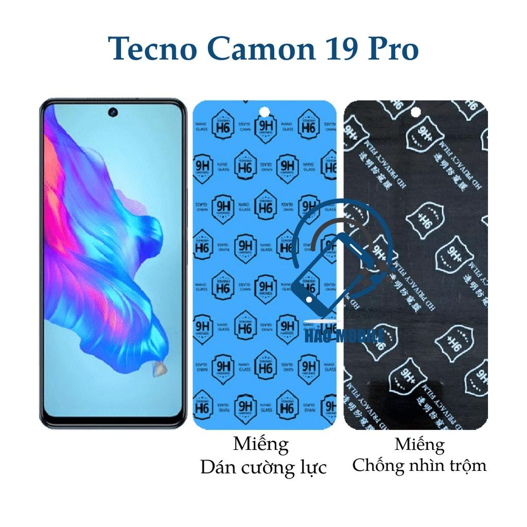 Dán cường lực dẻo nano Tecno Camon 19 Pro - trong suốt và chống nhìn trộm