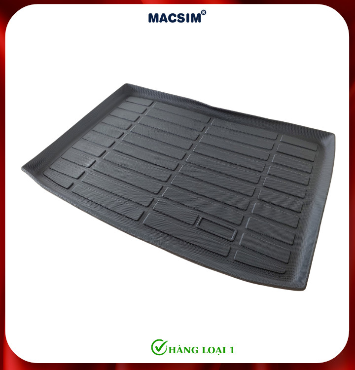 Thảm lót cốp xe ô tô Vinfast VF6 Nhãn hiệu Macsim chất liệu nhựa TPE cao cấp màu đen