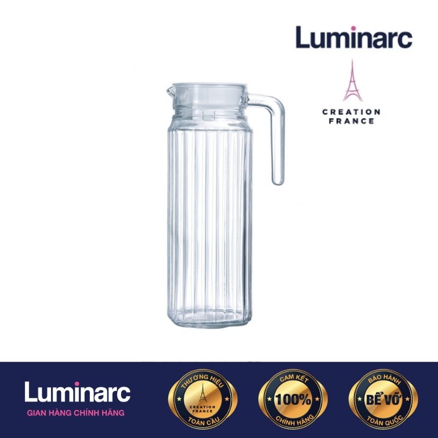 Bình nước thủy tinh Luminarc Quadro 1.1 Lít- LUQUG2666