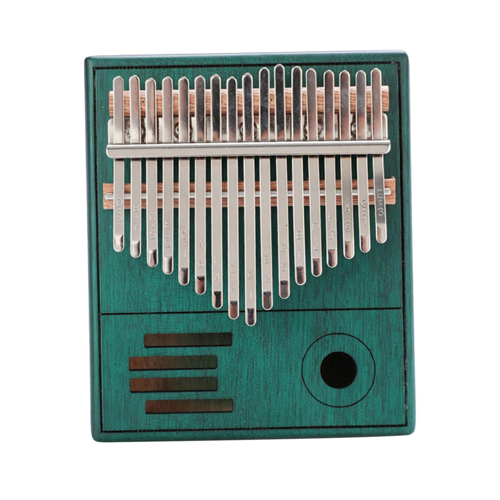 17 Keys  Thumb Piano Finger Piano Mbira Musical Instrument Gift Brown