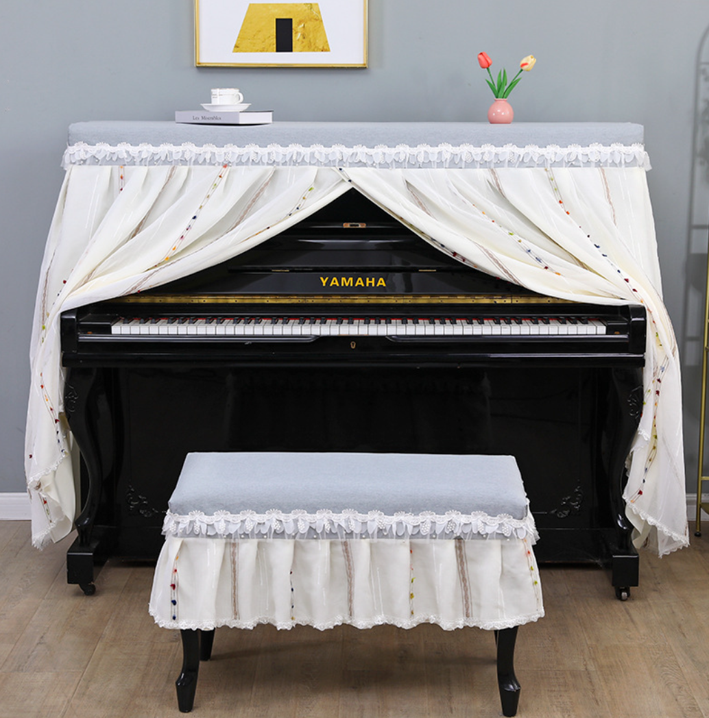 Khăn phủ đàn piano phong cách Hàn quốc hiện đại sang trọng phủ kín toàn bộ đàn chống bụi chống xước - Hàng chính hãng