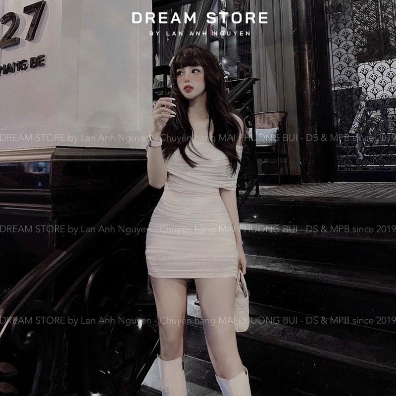 Đầm trễ vai nhúng