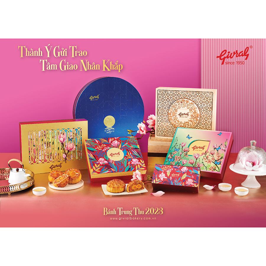 [HSD: 24/10/2025] Hộp 4 Bánh Trung Thu Givral Tâm Giao 2 (250gr)