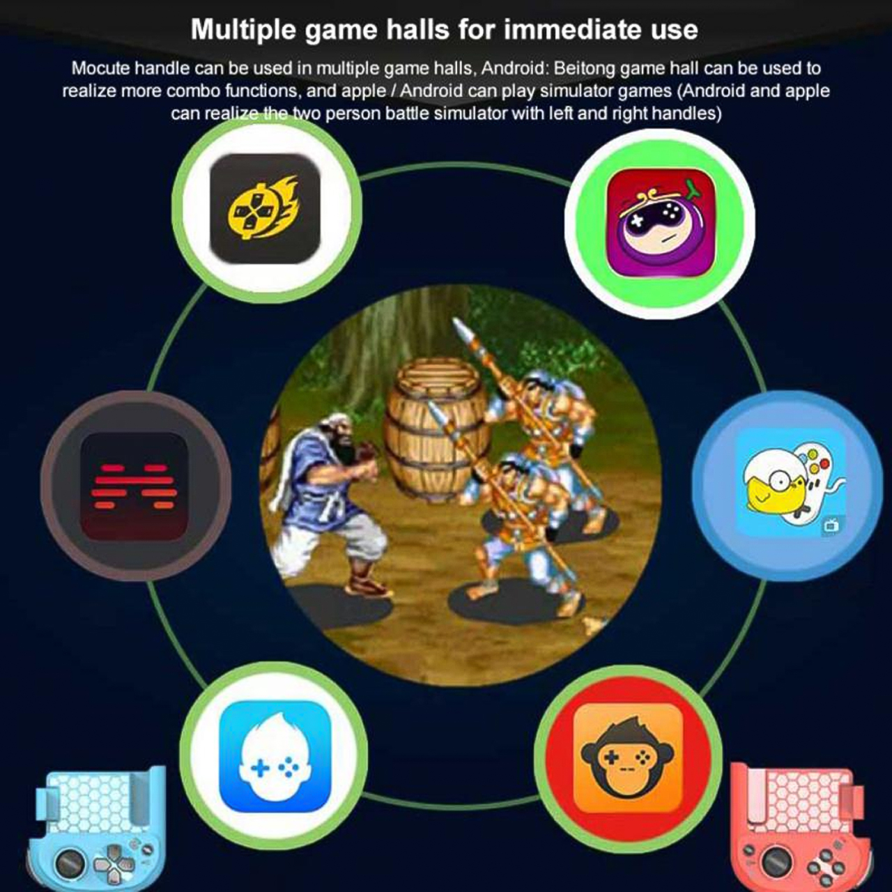 Mocute 061F Tay Cầm Chơi Game PUBG Kết Nối Bluetooth Siêu Mượt Dành Cho Android IOS PC - Hàng Chính Hãng