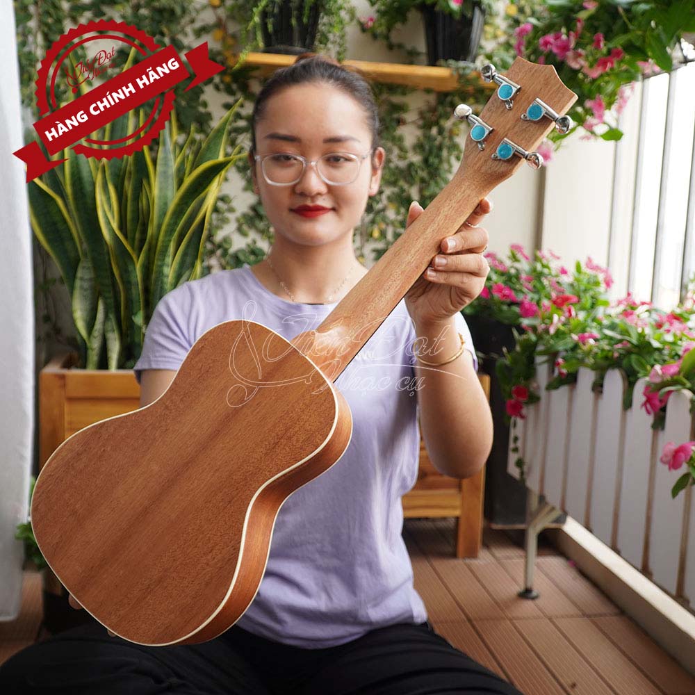 Đàn Ukulele Concert Chard WD-24THX, Màu nâu nổi bật, Mặt đàn Gỗ gụ - Hàng chính hãng