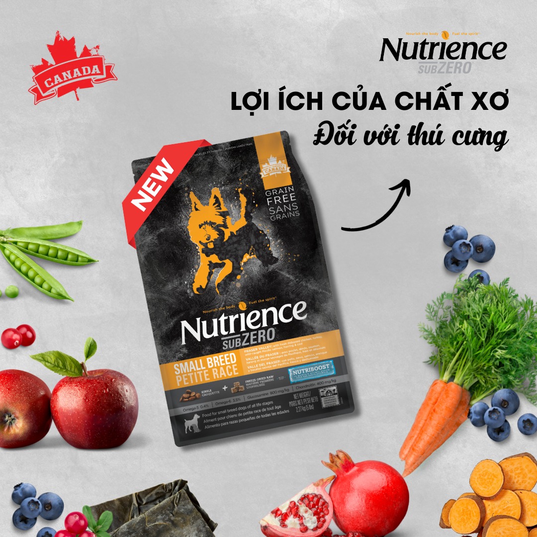 NUTRIENCE SUBZERO THỨC ĂN CHÓ bao 5kg