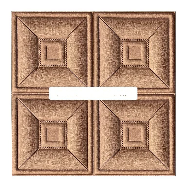 Bộ 10 tấm xốp dán tường 3D giả da