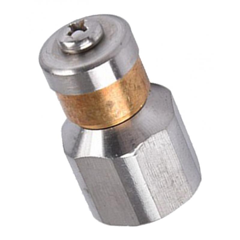 Áp Cống Vệ Sinh Đường Ống Thoát Nước Jetter Vòi Phun 3/8 Sợi Thép Không Gỉ