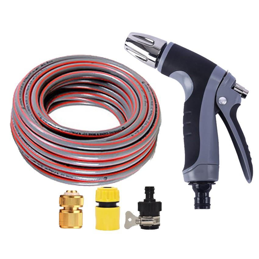 Bộ dây và vòi xịt rửa xe tưới cây tăng áp 7-10M 206817