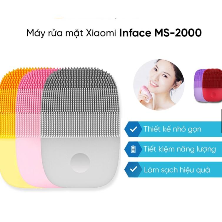 Máy rửa mặt {DÀNH CHO} Xiaomi Youpin Inface MS2000 Pro Gen 2 Cao Cấp Rung Sóng Siêu Âm - Rửa Sạch Sâu Da Mặt