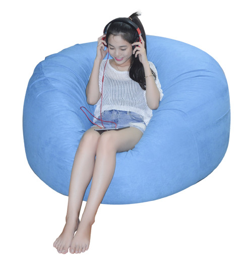 GHẾ LƯỜI HẠT XỐP HÌNH TRỨNG COMFY SACK ĐƯỜNG KÍNH 1.2M CHẤT LIỆU MICROSUEDE  NHIỀU MÀU - THE BEANBAG HOUSE