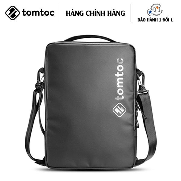 TÚI ĐEO CHÉO TOMTOC URBAN CODURA SHOULDER BAGS CHO MACBOOK 15″/16″ VÀ CHO ULTRABOOK 15″ BLACK chống sốc tối ưu - HÀNG CHÍNH HÃNG