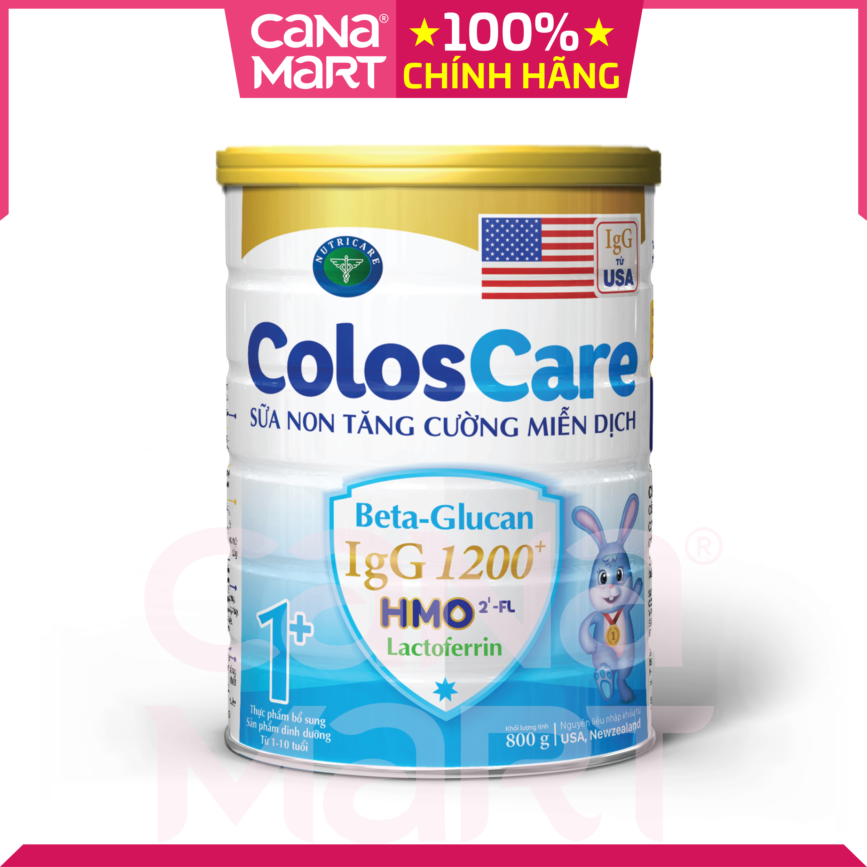 Sữa non Nutricare ColosCare 1+ tăng cường hệ miễn dịch (850g)