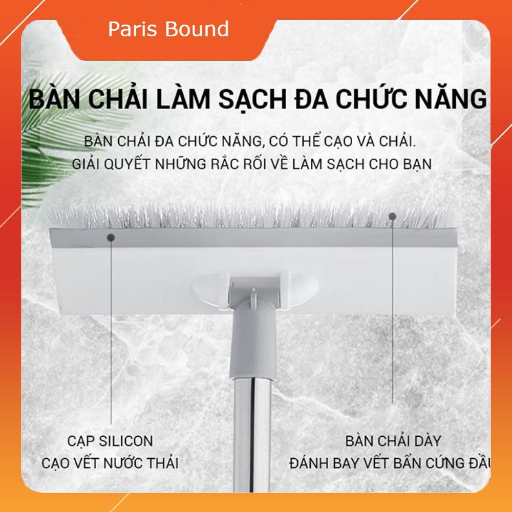 Chổi Lau Quét Chà Gạt Nước Sàn Nhà Thông Minh 2 Đầu Đa Năng Tiện Dụng Điều Chỉnh Chiều Dài Cán Inox 304 Chống Rỉ